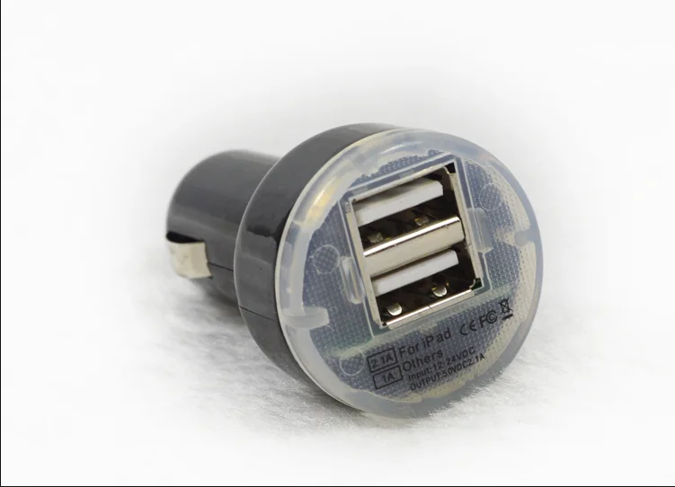 Автомобильные аксессуары зарядное устройство с двумя USB портами адаптер дисплей