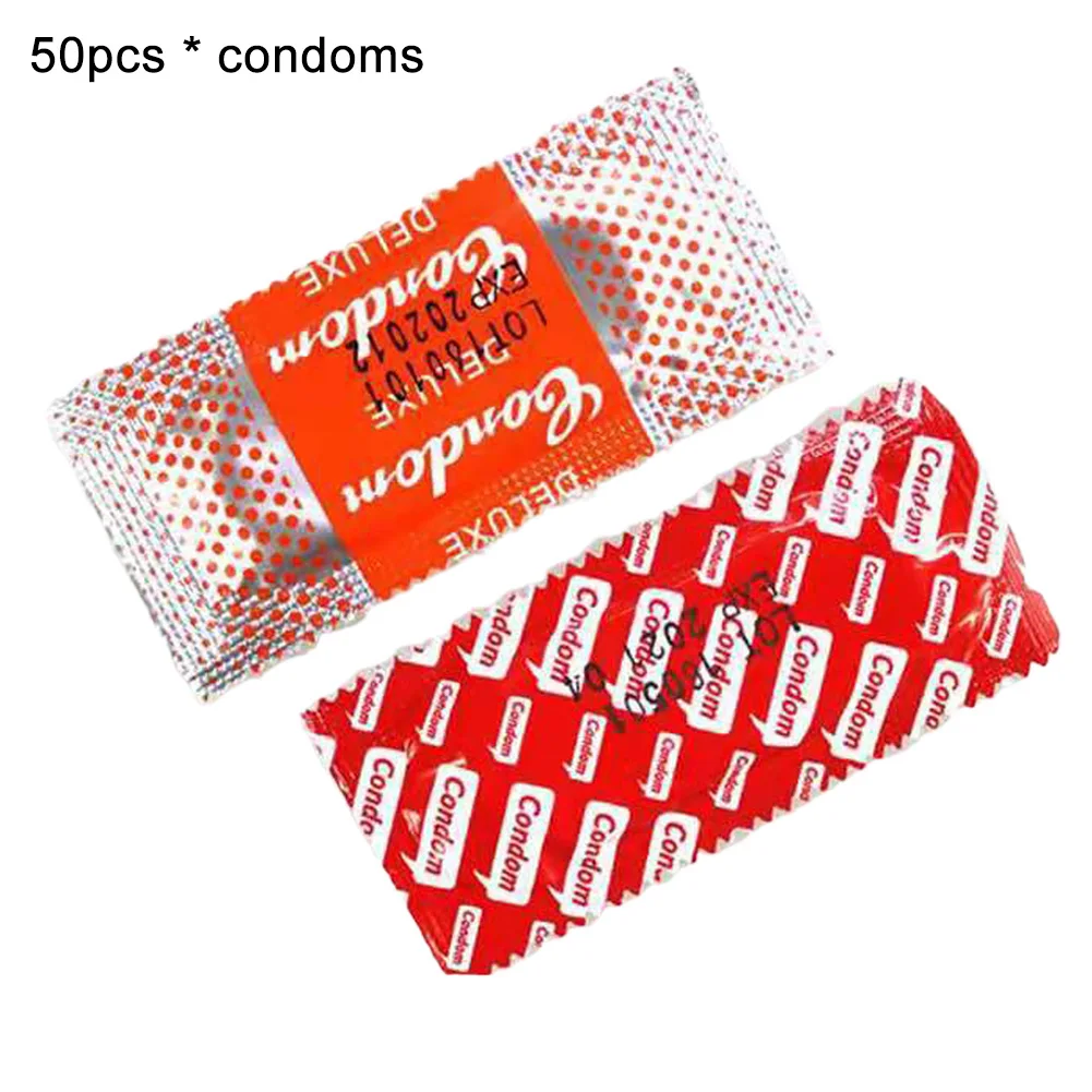 50 шт натуральный латекс G Spot смазанный мужской презерватив одноразовые секс