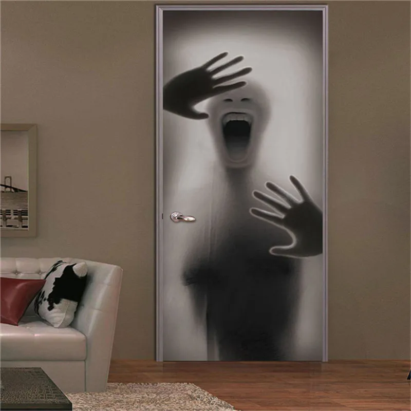 Vinilo 3D Autoadhesivo Con Estampado De Animal – Papel Pintado Para Puertas, Ventanas Y Suelos (77x200cm)