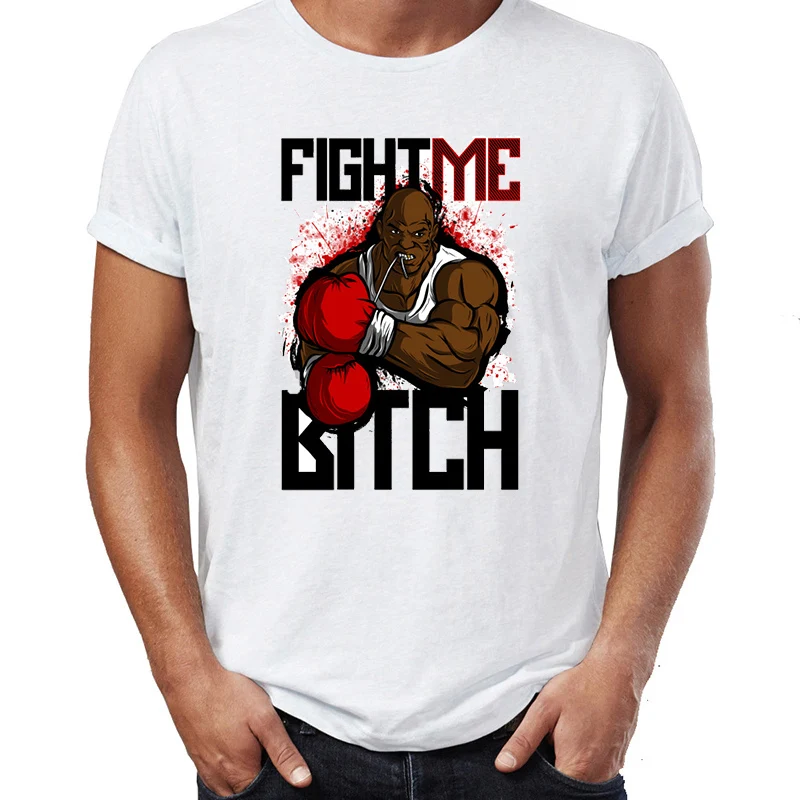 

Men's T Shirt Mike Tyson Fight Me Iron Mike Awesome Artwork Drawing Printed Tee