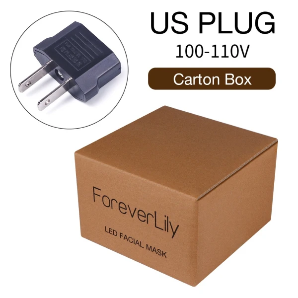 US Plug without box Foreverlily светодиодный маска для лица терапия 7 цветов маска для лица машина фотонная терапия светильник уход за кожей удаление морщин акне Красота лица - Цвет: US Plug without box