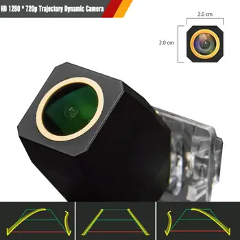 

HD 1280x720p Golden Camera Rear View Backup Camera Trajectory Dynamic Parking Line for Toyota Camry 2008 2009
