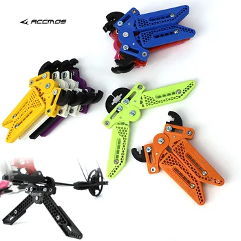 

Archery Compound Bow Stand Arrow Accessories Upgrade Adjustable Scissor Shape Kick Stand Holder Black Hunting Shooting Bow Stand