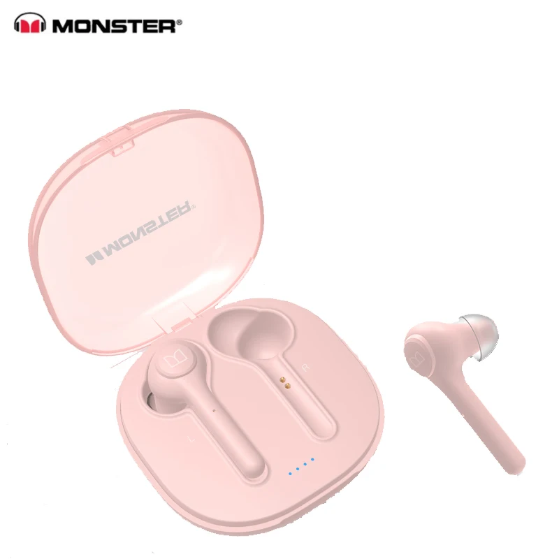 

Original Monster CLARITY100 Wireless Bluetooth 5.0 Sports Running Music Real Invisible Girl Mini Binaural In-Ear Headphones