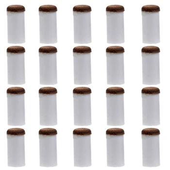 

20pcs Pool Cue Ferrule Billiard Fibre Slip-On Tips for Pool Cues 11mm/12mm/13mm