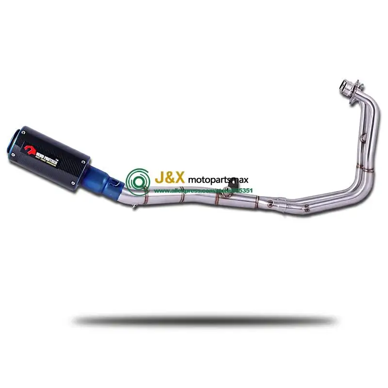 YZF R25 R3 MT-03 MT03 полная выхлопная система мотоцикла Mid Link труба глушитель слипоны для Yamaha R25 R3 MT03