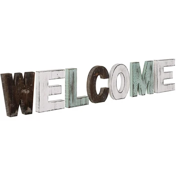 

Creative American-Style Wooden Decoration Country Retro Welcome Wedding Supplies Home Photoshoot Props Crafts