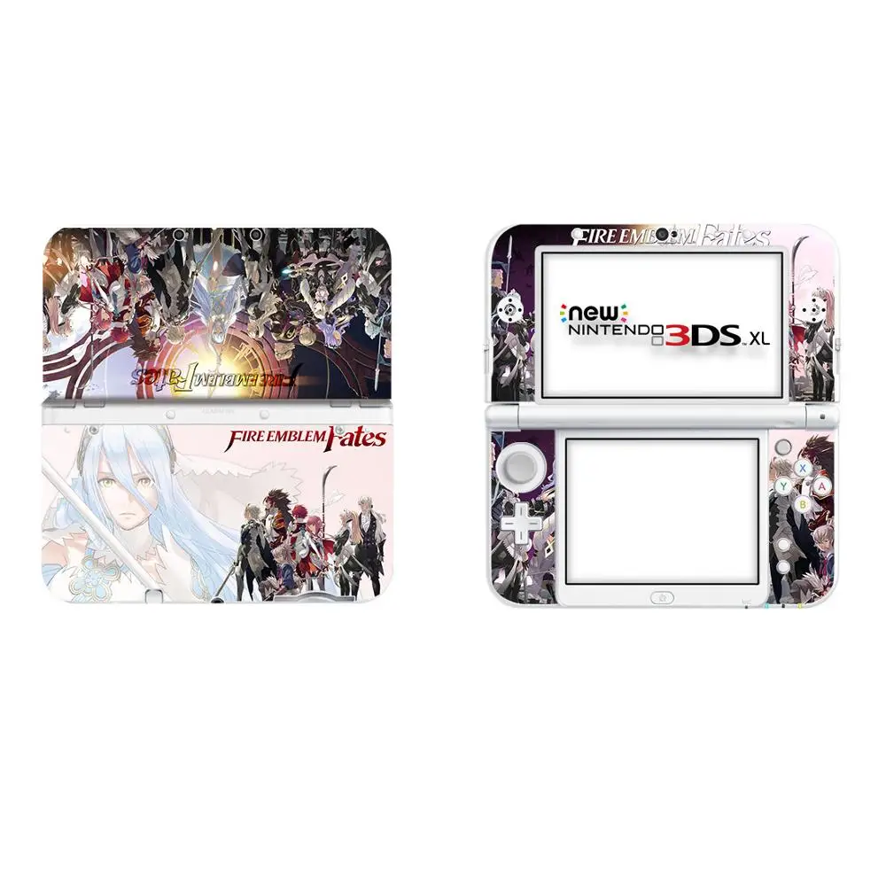 Наклейка с эмблемой огня на весь экран наклейка кожу для нового 3DS XL s LL виниловая