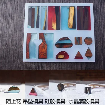 

Silicone Resin Mold Pendant Geometric Shape Molds Epoxy Resin Mold For Jewelry DIY Pendant Earrings Crafts Tools