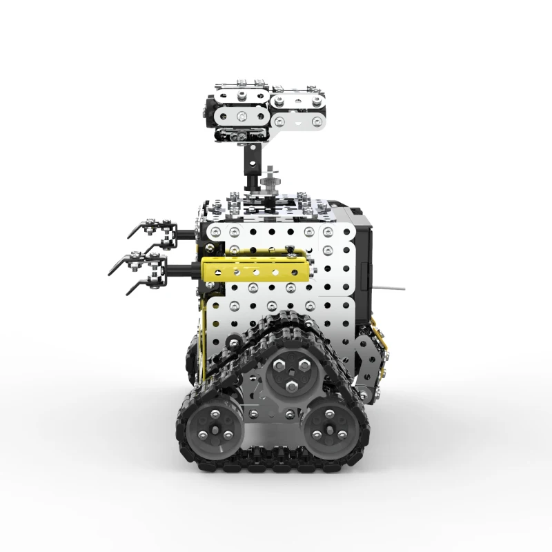 New Building Blocks DIY Alloy RC Robot Children's Educational Toys 728Pcs Stainless Steel Blocks Assembled Remote Control Robot 3