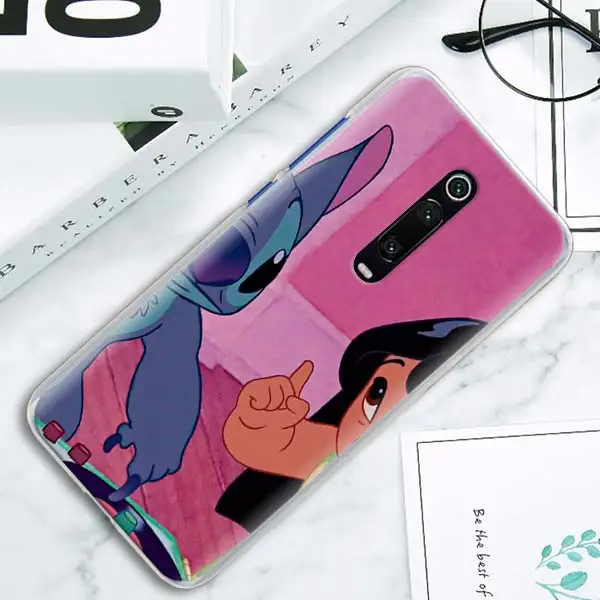 Из мультфильма «Лило Стич» стильная футболка с изображением персонажей видеоигр чехол для телефона для Xiaomi Mi 9 Примечание 10 Pro Honor 8 Lite CC9 CC9E A3 A1 A2 Lite 5X 6X играть Poco F1 в твердом переплете - Цвет: H08