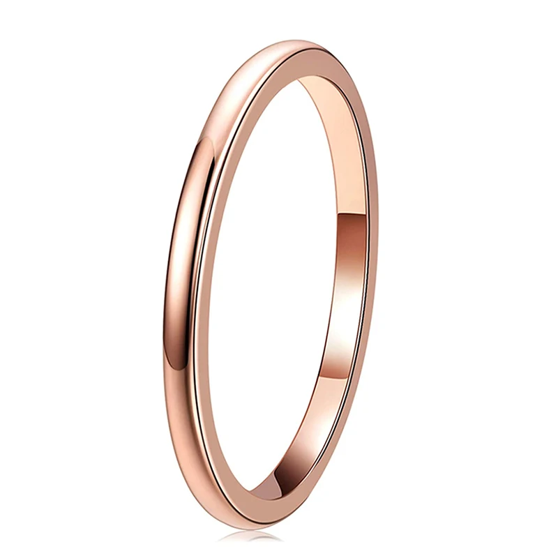 2mm rose gold