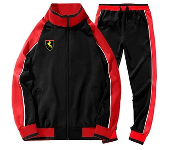 

Men's Zipper Gym TrackSuit Sport Jacket Suit Set Trousers Jogging Top Hip Hop Sweatsuits Blazer Train track suit