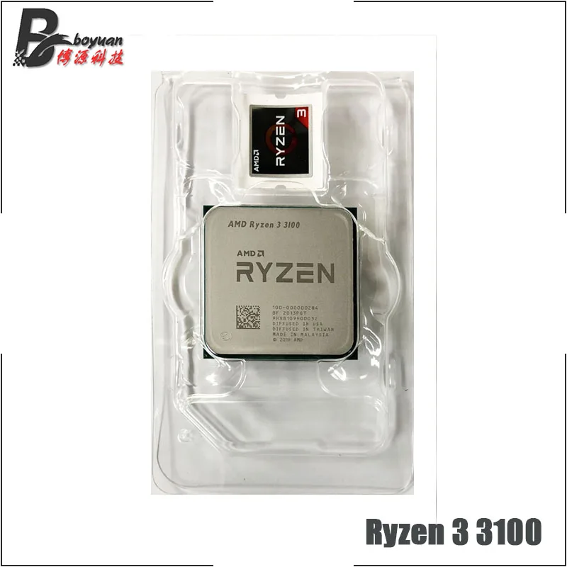 Четырехъядерный процессор AMD Ryzen 3 3100 R3 6 ГГц 65 Вт L3 = 16M 100-000000284 сокет AM4 новый но без