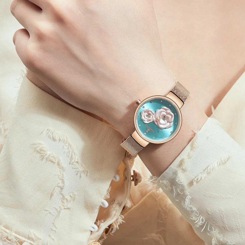 NAVIFORCE Luxury Rosegold Women Watches 