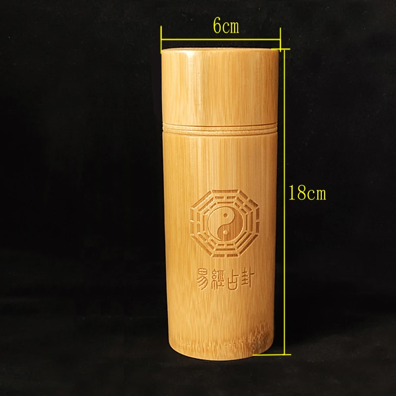 Zhouyi-Bamboo Sign Tube, Yi Jing Bamboo Pot, Round Bamboo Plate, Do not include divination bamboo sticks! 5