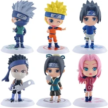 Figura DE ACCIÓN DE Uzumaki Naruto Shippuden Anime, figura de Hatake Kakashi Q, modelo de estatua de Naruto, juguete coleccionable, regalos, 1 unidad