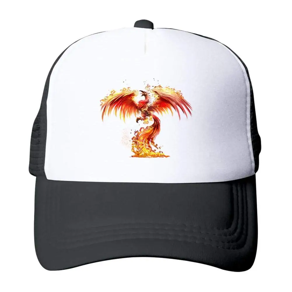 3D небо пламя Феникс летний модный дизайн открытый спортивный грузовик водительская шляпа сетка бейсболка