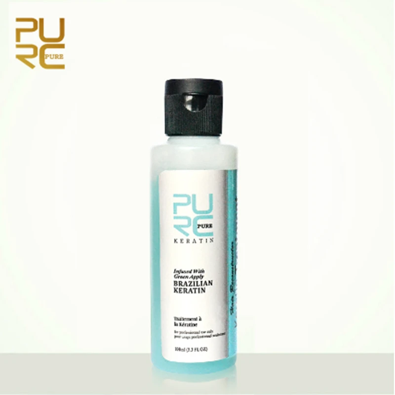 PURC, 3.7%, Кератиновое лечение с ароматом яблока, выпрямление волос, восстановление повреждений, вьющиеся волосы, бразильский Кератиновый Уход за волосами