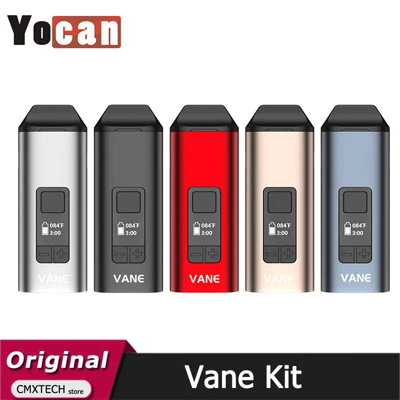 Yocan-Kit de vaporizador cerámico de hierbas secas, cámara de calefacción con batería de 1100mAh, pantalla OLED, cigarrillo electrónico