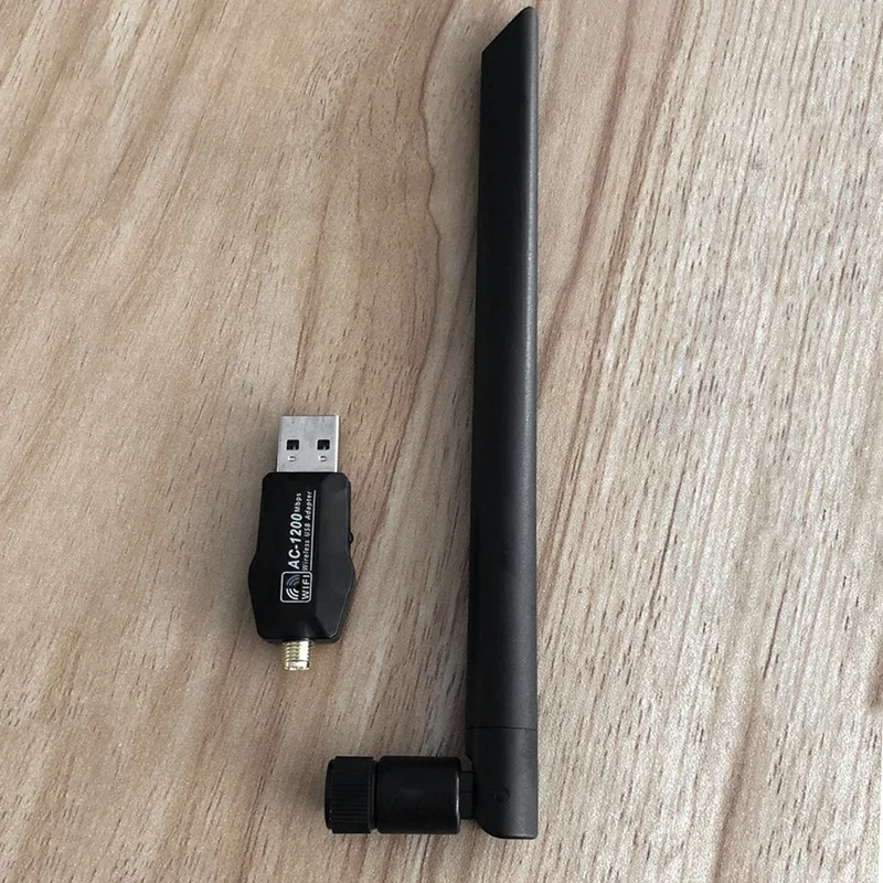 1200 Мбит/с USB беспроводной Wifi адаптер ключ двухдиапазонный 2,4G/5 ГГц с антенной 802.11AC