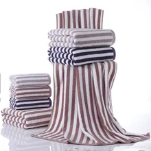 Поколение жира Чистый хлопок Мягкий японский стиль хлопковое банное полотенце водопоглощающие полосы банное полотенце с длинным штапельного хлопка