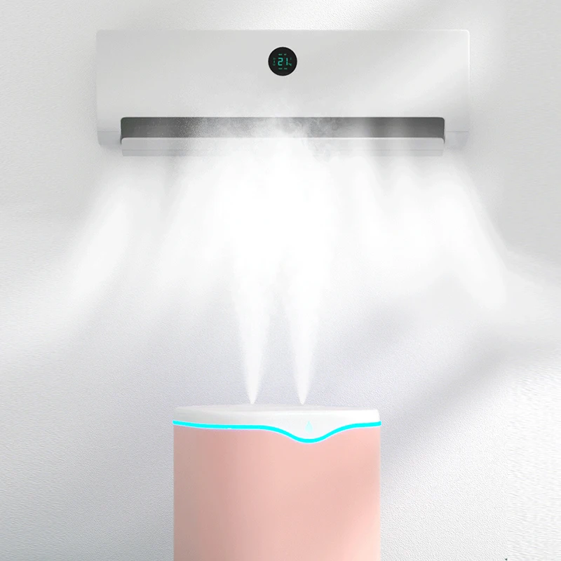 2000 ML USB Luftbefeuchter Doppelsprühanschluss Ätherisches Öl Aromatherapie Diffusor Cool Mist Maker Fogger für das Home Office_voghion.com