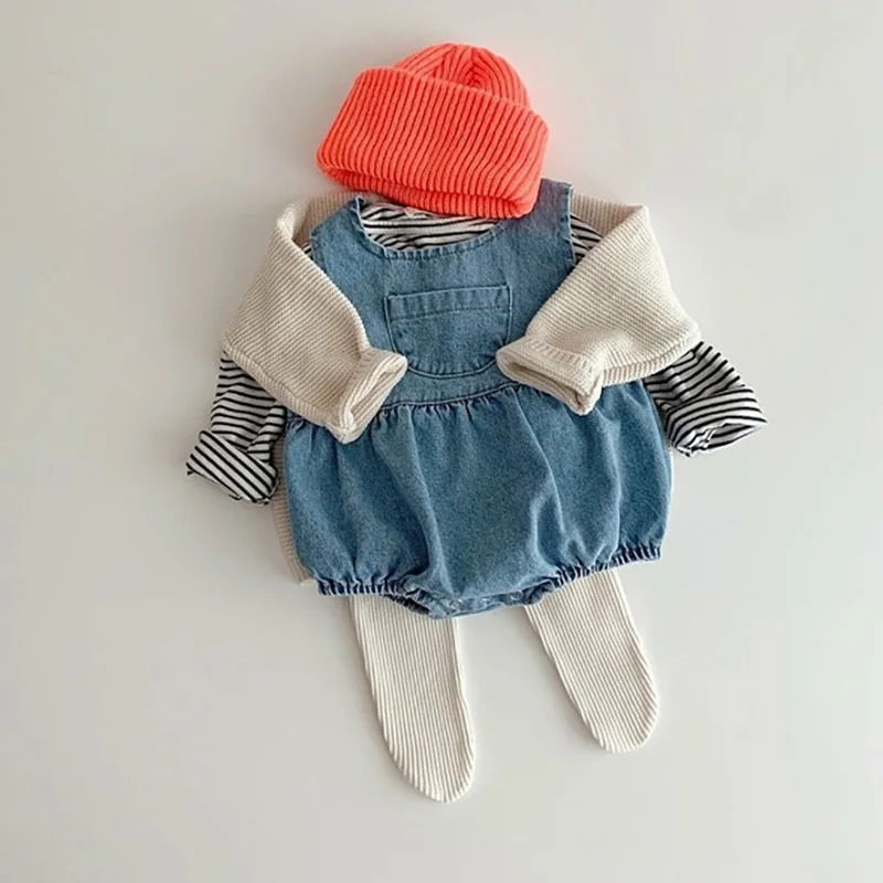 Baby Striped One Piece Tights Leggings for Spring