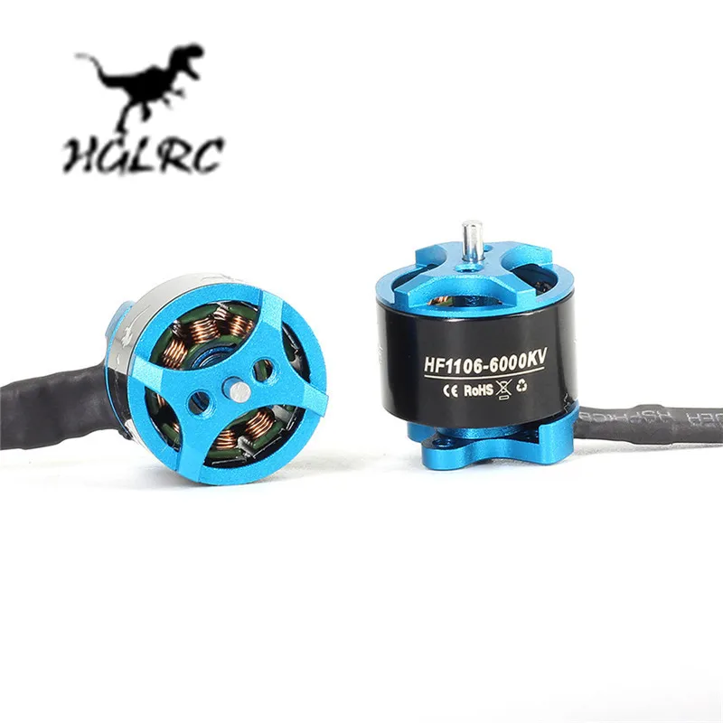 

1 / 2PCS HGLRC FLAME HF1106 6000KV Brushless Motor 2-3S 15A Racing Motor for RC Remote Control Toys Spare Parts Accessories