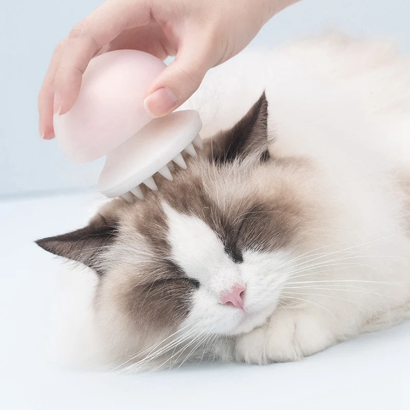 

Silicone Pet Dog Cat Bath Brush Comb Shampoo Jellyfish Glove Hair Fur Grooming Massaging Massage Mit pet shower dog brush
