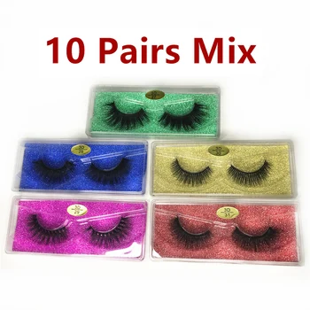 

Wholesale Eyelashes 5/10/20 pcs 3d Mink Lashes Natural Mink Eyelashes False Eyelashes Makeup False Lashes In Bulk