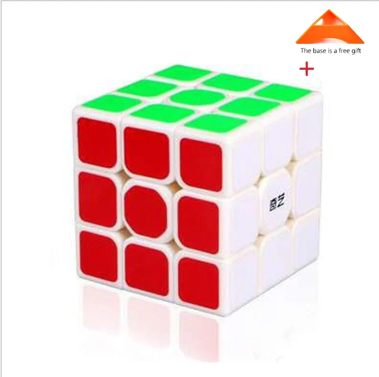 QiYi Профессиональный Кубик Рубика 3x3x3 5,7 см скорость для антистрессовых пазлов Neo Cubo Magico наклейка для детей и взрослых обучающие игрушки - Цвет: 1