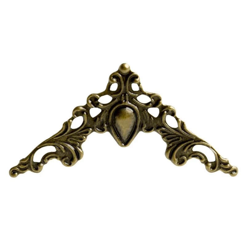 10 Pcs/lot 40mm Metal Corner Brackets Gold Bronze Color Corner Brackets for Photo Frame Furniture Protector Decorative