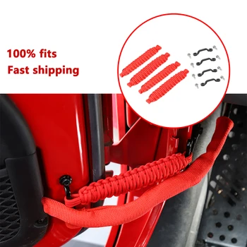 

Car Door Limiting Cover Corrosion Protection for Jeep Wrangler JK 2007-2017 Black Red Car Interior Accessories