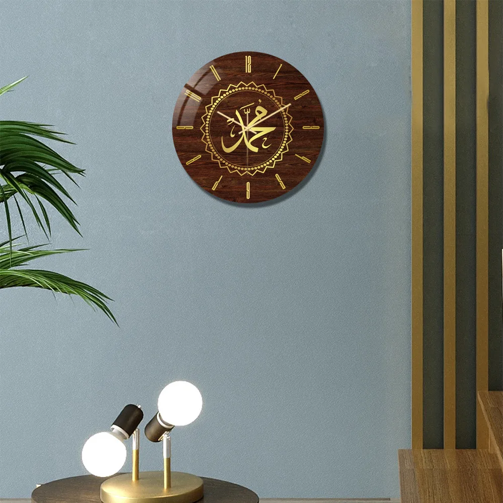 

Muslim Patterned Wall Clock Stereo Axle Clock Bedroom Living Room Home Decorative Wall Clock Wall Clock Modern Design Decor