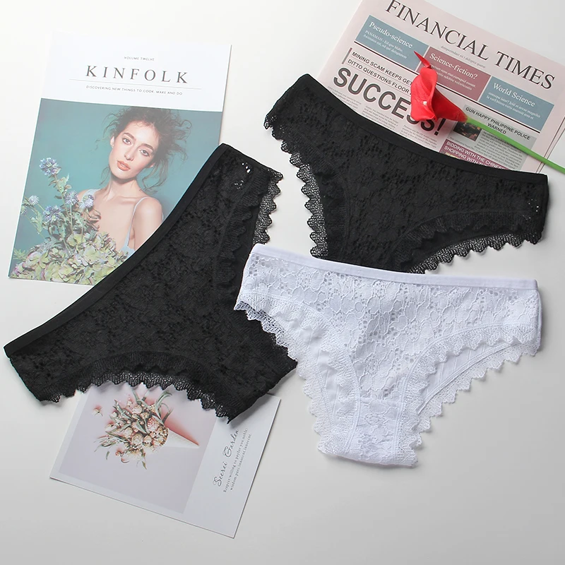 Set 14 3 шт./лот, комплект женских хлопковых трусов, бесшовное кружевное нижнее белье, женские дышащие трусы с низкой талией, сексуальное женское нижнее белье, мягкие женские трусики - Цвет: Set 14
