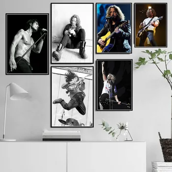 Vocal and Guitarist Chris Cornell Pictures Printed on Canvas 1