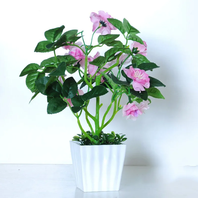 Artificial Plant Potted Table Display Mini Decoration Fake Plant Bonsai Home Living Room Indoor Green Planting Decoration