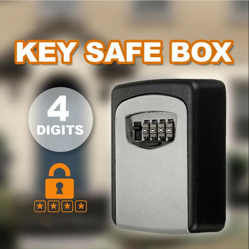 Storage Outdoor lock box Safe Organizer Accessories 4 digit Combination