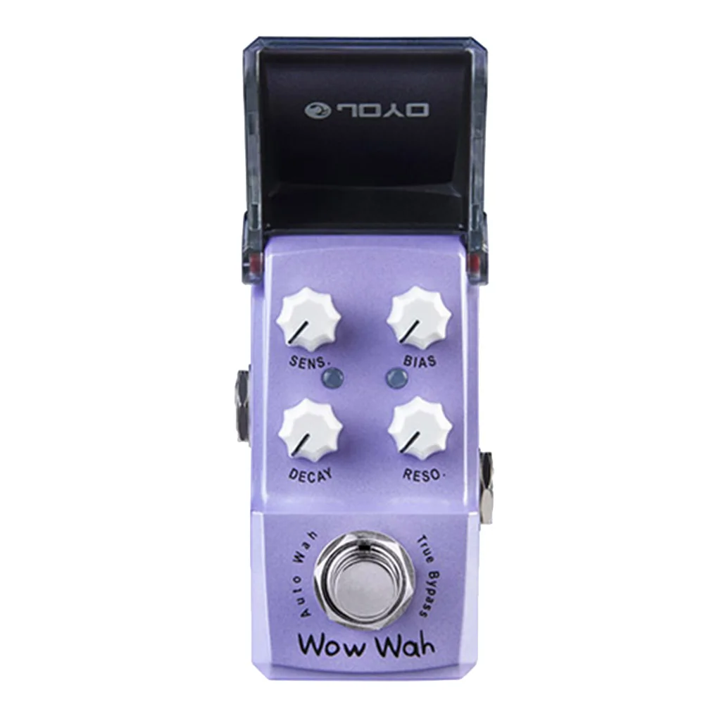 Metal Wow Wah Electric Guitar Effect Pedal Auto Wah Effector Sensitivity Bias Resonance Decay Knob
