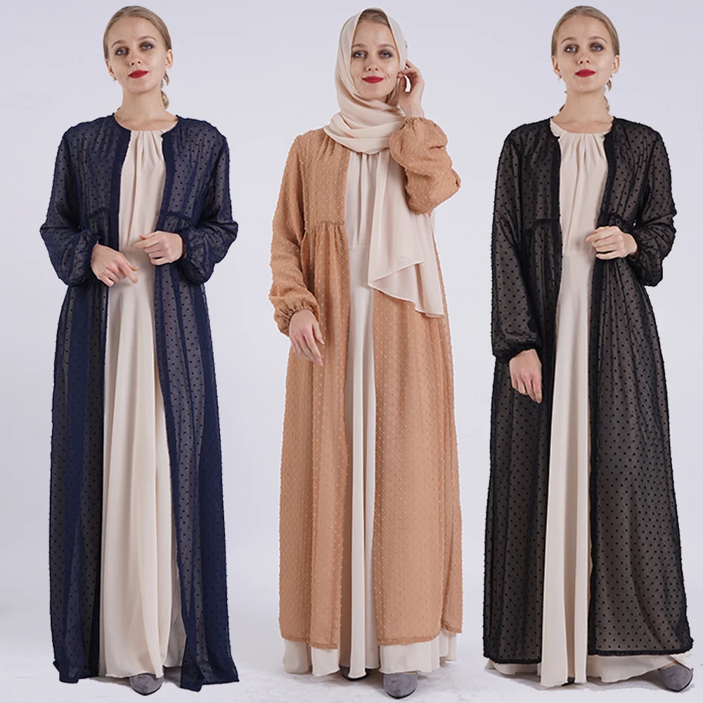 

Saudi Arabic Dubai Ramadan Abaya Kimono Mujer Cardigan Hijab Muslim Dress Kaftan Turkey Caftan Islamic Clothing Abayas For Women