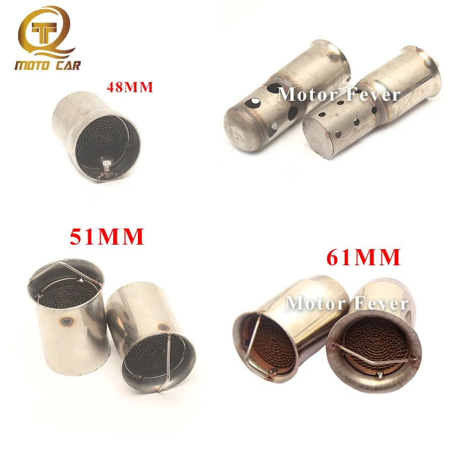 Scarico Moto Regolabile Db Killer 48Mm 51Mm 61Mm Silenziatore Catalizador Escape Marmitta Catalizzatore Per Kawasaki Yamaha Nmax Ktm