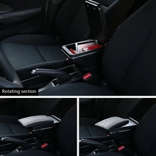 Универсальный держатель для рук вращающийся Автомобильный подлокотник аксессуары для автомобиля Пробивка Совместимость с подлокотниками Suzuki Swift