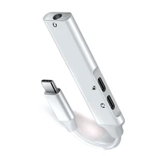 SOONHUA 3in1 Type C Adapter Type C Male To 3 5mm Jack USB C Headphone Jack PD Charge Adapters For Most Type C Phone Laptop