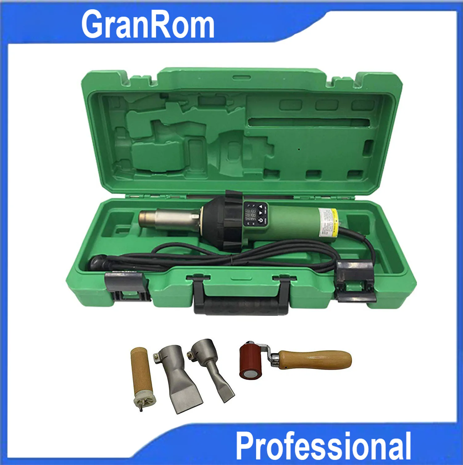 1600W Heating Gun Plastic Welding Gun Digitally Controlled Roofing