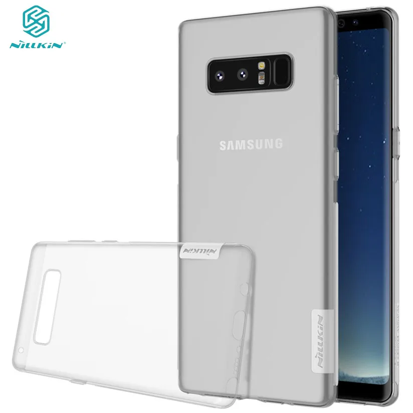 

For Samsung Galaxy Note 8 Case Nillkin Nature Transparent Clear Soft Silicon TPU Protector Cover for Samsung Note8 Back Cover