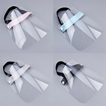 

Makeup Tattoo Face Shield Adult Transparent Empty Top Protective Mask Cap Anti Droplets Full Face Cover Hat Adjustable Plastic