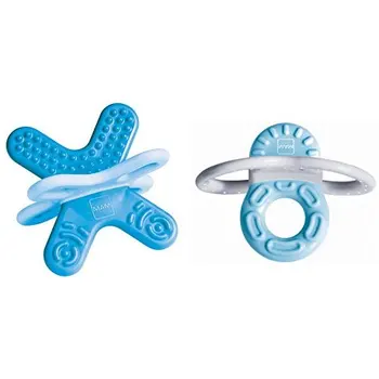 

MAM, Set toys teether, blue (blau) pacifiers and teether