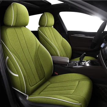 

KADULEE Custom FLAX car seat cover set For Cadillac SRX ESCALADE ATS SLS CTS XTS CT6 XT5 XT4 Automobiles Seat Covers cars seats