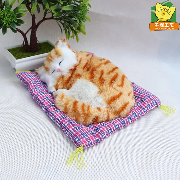 Модель животных украшения милый реалистичный Кот будет звать Nap кошка игрушка от подарка